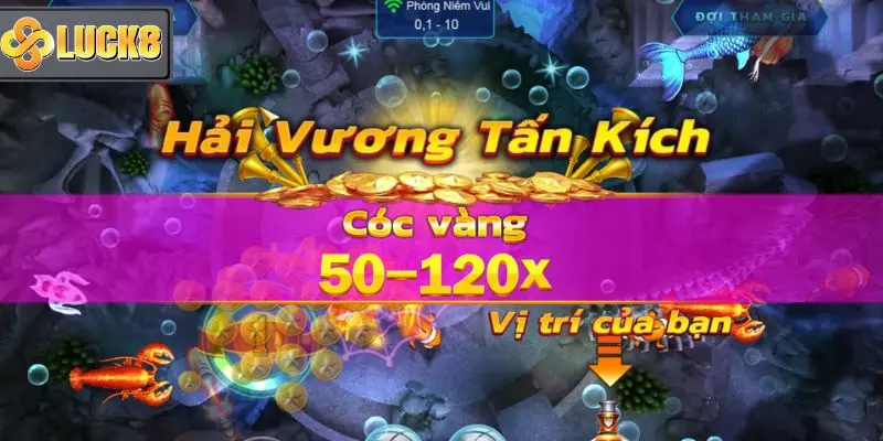 Tham gia Luck8 có nhiều game bắn cá dễ thắng